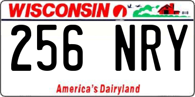 WI license plate 256NRY