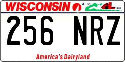 WI license plate 256NRZ