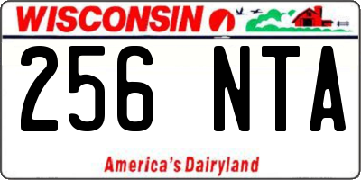 WI license plate 256NTA