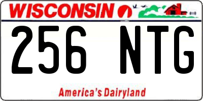 WI license plate 256NTG