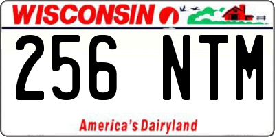 WI license plate 256NTM