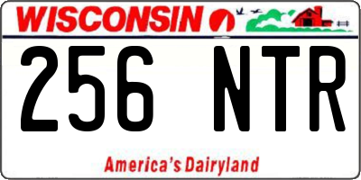 WI license plate 256NTR