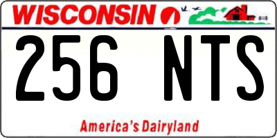 WI license plate 256NTS
