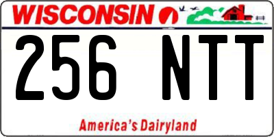 WI license plate 256NTT