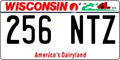 WI license plate 256NTZ