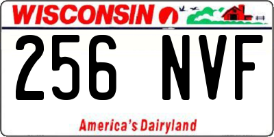 WI license plate 256NVF
