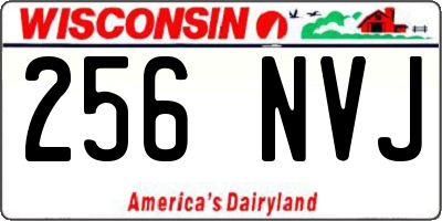 WI license plate 256NVJ