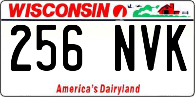 WI license plate 256NVK