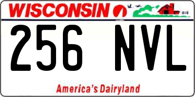 WI license plate 256NVL
