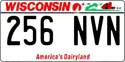 WI license plate 256NVN