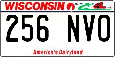 WI license plate 256NVO