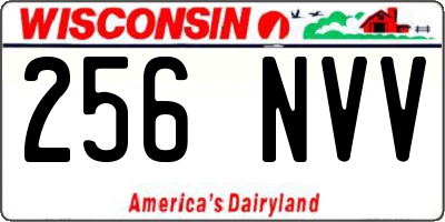 WI license plate 256NVV