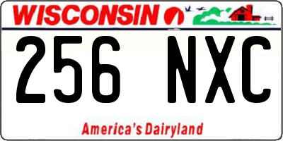 WI license plate 256NXC