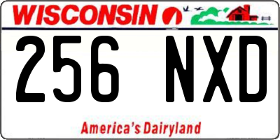WI license plate 256NXD