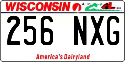 WI license plate 256NXG