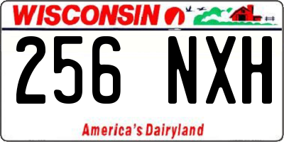WI license plate 256NXH