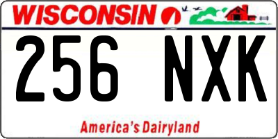 WI license plate 256NXK