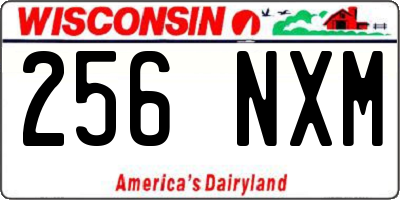 WI license plate 256NXM
