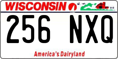 WI license plate 256NXQ