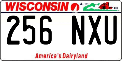 WI license plate 256NXU