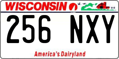 WI license plate 256NXY