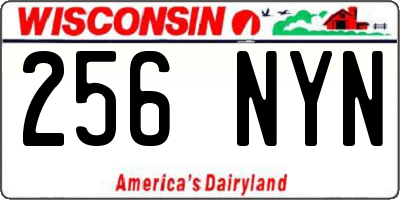 WI license plate 256NYN