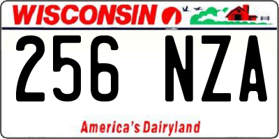 WI license plate 256NZA