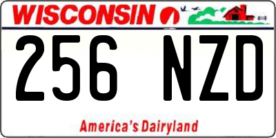WI license plate 256NZD