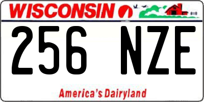 WI license plate 256NZE