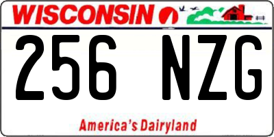 WI license plate 256NZG