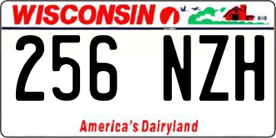 WI license plate 256NZH