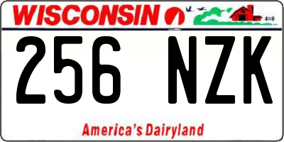 WI license plate 256NZK