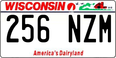 WI license plate 256NZM