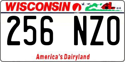 WI license plate 256NZO