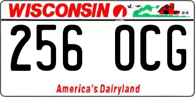 WI license plate 256OCG