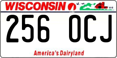 WI license plate 256OCJ