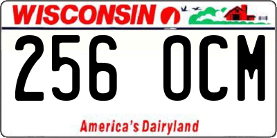 WI license plate 256OCM