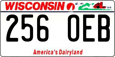 WI license plate 256OEB