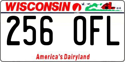 WI license plate 256OFL