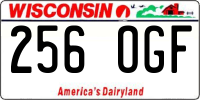 WI license plate 256OGF