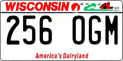 WI license plate 256OGM