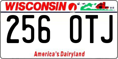 WI license plate 256OTJ
