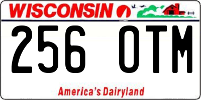 WI license plate 256OTM