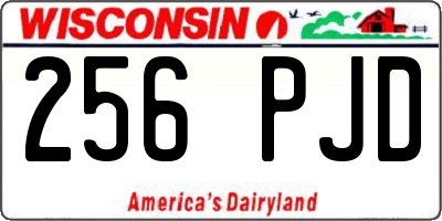 WI license plate 256PJD