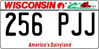 WI license plate 256PJJ