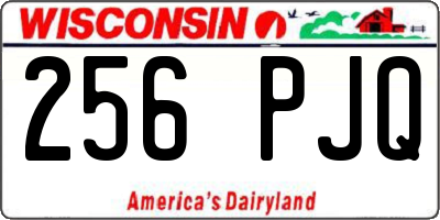 WI license plate 256PJQ