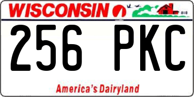 WI license plate 256PKC