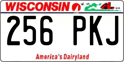 WI license plate 256PKJ