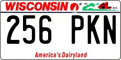 WI license plate 256PKN