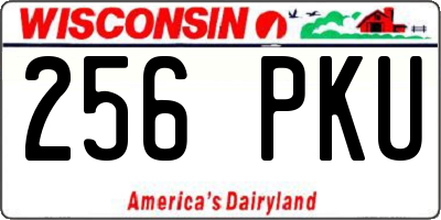 WI license plate 256PKU